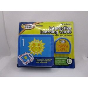 ACTIVE MINDS INTERACTIVE LEARNING CARD READER NUMBERS WORDS SOUNDS PREMATH